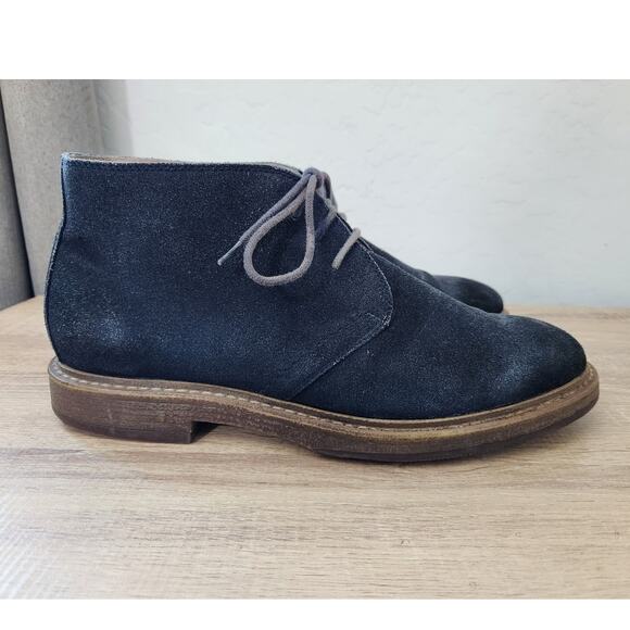 1901 Nordstrom Men's Size 11 Suede Leather Chukka Boots Blue Dress Shoes 170218 - Picture 2 of 13